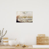 Poster Vue sur les jardins et le château de Versailles (Cuisine)