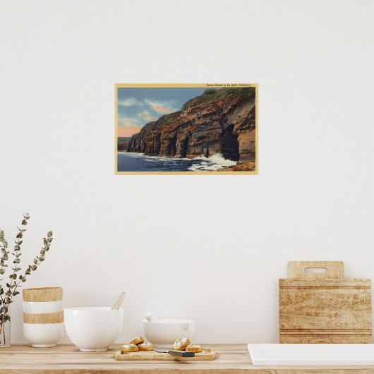 Poster Vue sur les Sept Grottes (Cuisine)