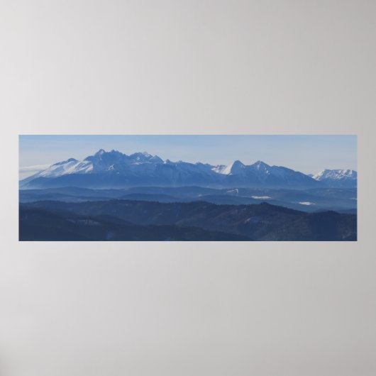 Poster Vue sur les Tatras (Devant)