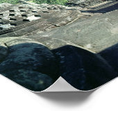 Poster Vue sur les trois terrasses circulaires (Coin)