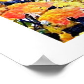 Poster Vue sur les troncs à l'automne (Coin)