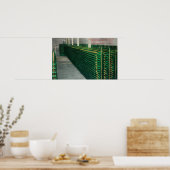 Poster Vue sur les voûtes de Champagne Asti, CA (Cuisine)