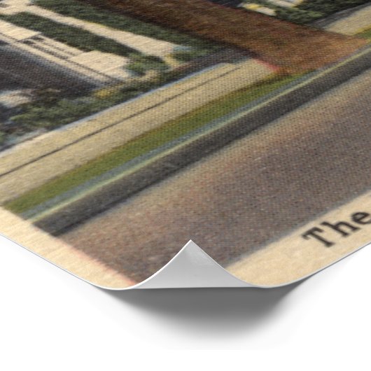 Poster Vue sur l'hôtel Palm Springs (Coin)