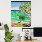 Poster Vue sur l'île (Bureau à domicile)