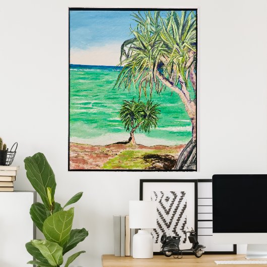 Poster Vue sur l'île (Bureau à domicile)