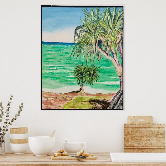 Poster Vue sur l'île (Cuisine)