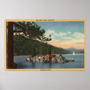 Poster Vue sur l'île au trésor