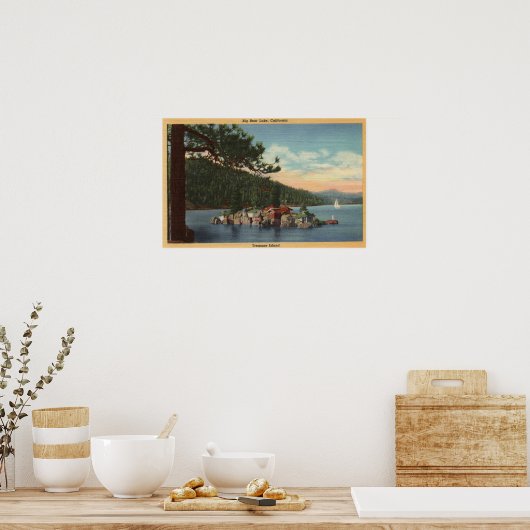 Poster Vue sur l'île au trésor (Cuisine)