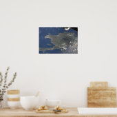 Poster Vue sur l'île caribéenne d'Hispaniola (Cuisine)