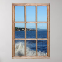 Vue sur l'océan à partir d'une fenêtre avec Sea Sp