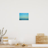 Poster Vue sur l'océan depuis le bord de l'autoroute mond (Cuisine)