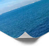 Poster Vue sur l'océan du détroit de Singapour avec navir (Coin)