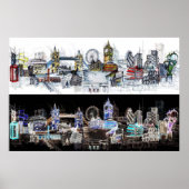 Poster Vue sur Londres (Devant)