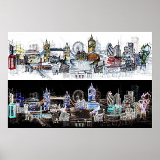 Poster Vue sur Londres