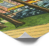 Poster Vue sur Main Street de l'US Hotel Porch (Coin)