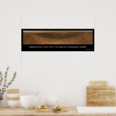 Poster Vue sur Mars au bord de l'endurance cratère (Cuisine)