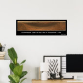 Poster Vue sur Mars au bord de l'endurance cratère (Bureau à domicile)