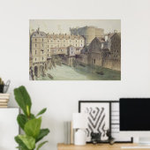Poster Vue sur Petit Chatelet et le Petit Pont (Bureau à domicile)