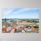 Poster Vue sur Riga Lettonie (Devant)