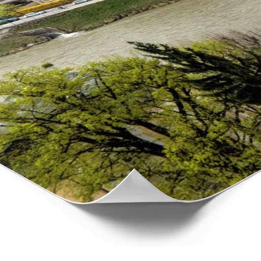 Poster Vue sur Salzbourg Autriche (Coin)