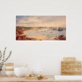 Poster Vue sur San Francisco, California Harbour (0575A) (Cuisine)