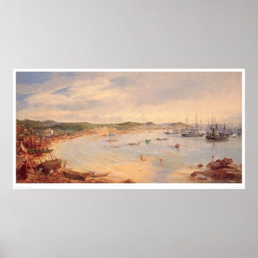 Poster Vue sur San Francisco, California Harbour (0575A) (Devant)