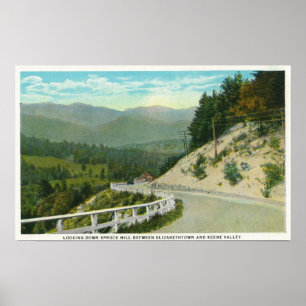 Poster Vue sur Spruce Hill avant Keene Valley