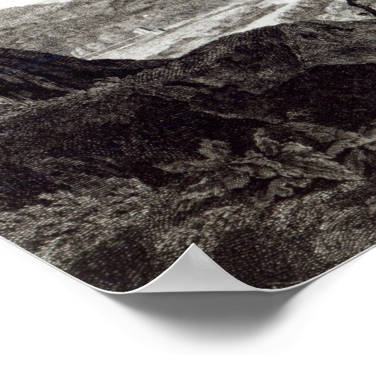 Poster Vue sur Tarquinia et Corneto (Coin)