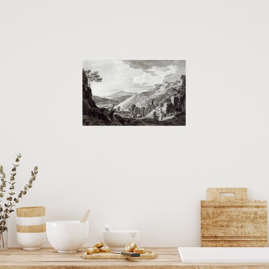 Poster Vue sur Tarquinia et Corneto (Cuisine)