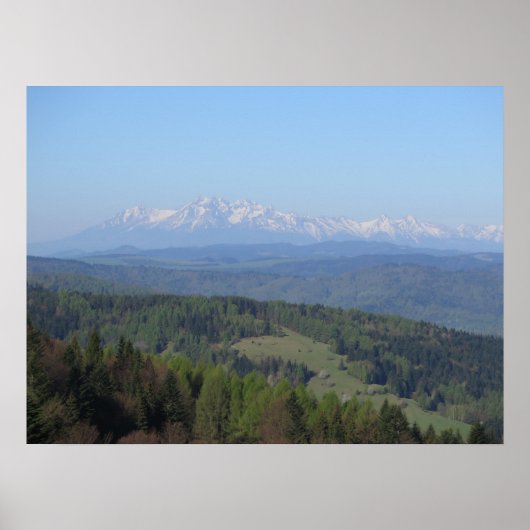 Poster Vue sur Tatras de Beskids (Devant)