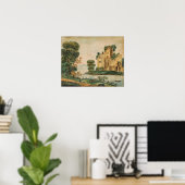 Poster Vue sur un château (Bureau à domicile)