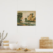 Poster Vue sur un château (Cuisine)