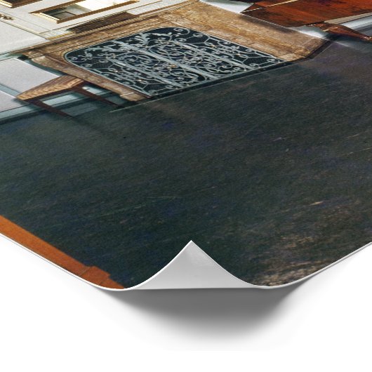 Poster Vue sur une chambre avec piano à queue (Coin)