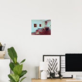 Poster Vue sur une chambre avec piano à queue (Bureau à domicile)