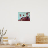 Poster Vue sur une chambre avec piano à queue (Cuisine)