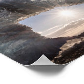 Poster Vue sur une grotte de glace, Islande (Coin)