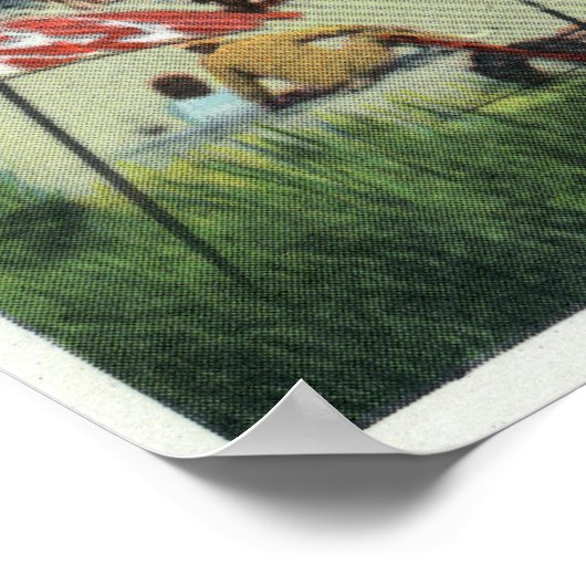 Poster Vue sur une plage de Craigville bondée (Coin)