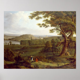 Poster Vue T31507 de au nord-ouest du château Howard,