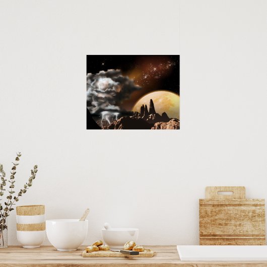 Poster Vue tempête (20x16) (Cuisine)