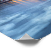 Poster Vue twilight du fleuve Prague (Coin)