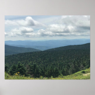 Poster Vue Vermont Green Mountains