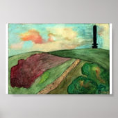 Poster Vue Werneth Low cenotaph (Devant)