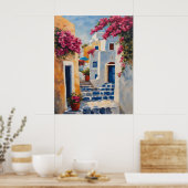 Poster Vues emblématiques d'Oia (Cuisine)