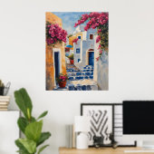 Poster Vues emblématiques d'Oia (Bureau à domicile)