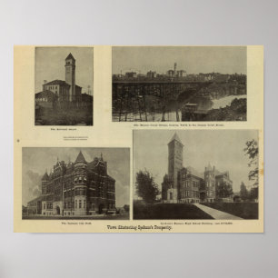 Poster Vues, la prospérité de Spokane