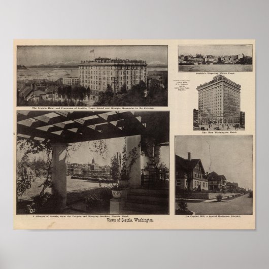 Poster Vues, Seattle (Devant)