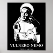 Poster Vulnero Nemo Catholique Saint Thomas d'Aquin Citat (Devant)