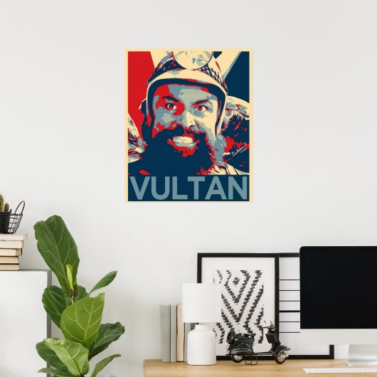 Poster Vultan inspiré par Flash Gordon (Bureau à domicile)