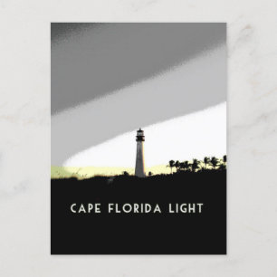 Poster vuurtoren van Cape Florida Briefkaart