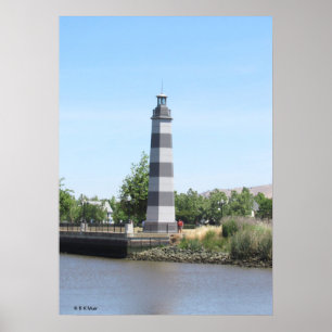 Poster - vuurtoren van de haven van Suisun